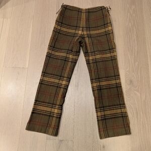 Vintage Wool Plaid Pants